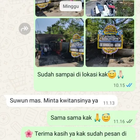 Pengiriman Papan Bunga Duka Pamongan Guntur