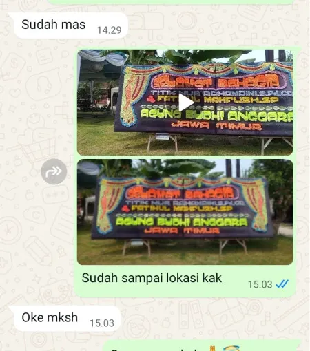 Pengiriman Papan Bunga Pamongan Guntur