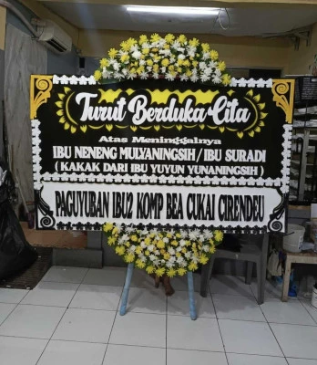 Papan Bunga di Pamongan Guntur